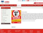 Coles Double Fuel Discount with $30 Spend (Save 8 Cents Per Litre)