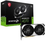 [Prime] MSI GeForce RTX 4070 Ventus 2X 12GB OC Graphics Card $642.95 Delivered @ Amazon UK via AU