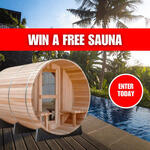 Win an Outdoor Sauna Worth $13,995 from Tasman Saunas