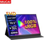 MUCAI N105A 10.5" IPS Portable Monitor US$59.16 (~A$93.03) Delivered @ Factory Direct Collected Store AliExpress