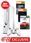 320GB White Xbox 360 + 3 Games $299