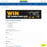 Win a CAT Combo Drill Kit Worth $685 from Workscene