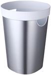 Ezy Storage 10L Silver White Round Waste Bin $2.50 + Delivery ($0 C&C/OnePass/in-Store) @ Bunnings