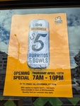 [VIC] $5 Burritos and Bowls @ Guzman Y Gomez Brunswick (Barkly Square)