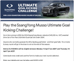 [VIC] Win a 2024 SsanYong Musso Worth $45,000 from SEN