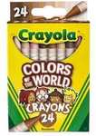 Crayola Colours of The World Crayons 24-Pack $1 + Delivery ($0 with Prime/ $59 Spend) @ Amazon AU / + Delivery @ Target