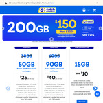 Catch Connect Mobile: 12-Month Plans, 120GB $109, 200GB $150, 360GB $220 Delivered @ Catch Connect