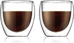 Bodum Double Wall Glass, Pavina 2 Pcs, 250ml $13.95 (RRP $34.95) + Delivery ($0 with Prime/ $59 Spend) @ Amazon AU