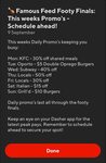 Famous Feed Footy Finals Sep 9 - Sep 15, Tues: Oporto - $5 Double Oprego Burgers @ DoorDash