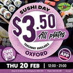 [NSW] $3.50 All Plates on Thursday 20/2 @ Sushi Train, Oxford St, Darlinghurst