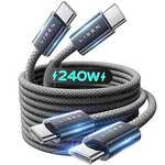 LISEN USB C to C Cable 240W 2-Pack 2m Black $7.64 + Delivery ($0 with Prime/ $59 Spend) @ LISEN Space via Amazon AU