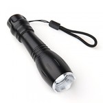 15% off CREE Q5 450lm Zoomable & Waterproof LED Flashlight Black! AU $6.55 + Free Shipping