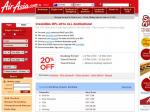 AirAsia 20% off all seats, all flights, all destinations for 48 hours