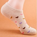 [33% OFF] 10 Pairs of Ladies Socks for $9.99 - Heart and Bowknot Style