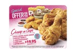 KFC Coupon - $19.95 Cheap as Chips Meal (Excl. QLD) Valid until July 1