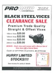 Black Steel Vice Warehouse Clearance Eg. $30 for a 200mm HD Steel Vice - Local P/up Only [Vic]