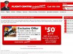 Flight Centre -  $50 off your next holiday when you spend over $500