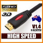 1M HDMI Cable v1.4 3D High Speed with Ethernet @ $2.69 FREE Shipping 2M@$3.98 3M@$5.38 5M@$11.98