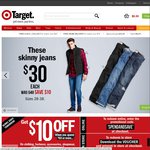 Target Online $10 off with Minimum $85 Spend