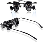 Glasses Type 20X Magnifier with white LED -US $3.42 shipped from Tmart