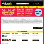 Dick Smith Saturday Rewards $20 off $99 Spend and More