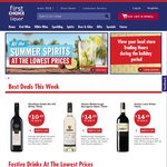 First Choice Free Delivery on Wine and Spirits, No Min Spend