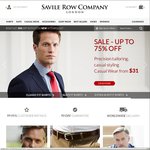 20% Discount on All Sale Prices at Savile Row UK