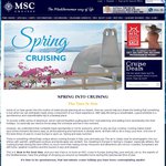 MSC CRUISES: Last Minute Cruises in May on Selected Departures from $779 (Usually $929)