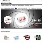 Cufflinks - $10 off Orders over $49, $20 off +Free Tie Orders over $98 @ CustomAustralia