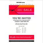 Myer Stocktake Sale Preview Night Receive a $10 Voucher for Every $100 or More Spent in-Store