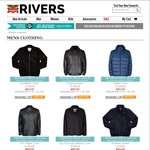 Rivers Members Discount - 50% on Men/Women Jackets, Knitwear- 40% on Shoes Plus $20 Casual Shoes