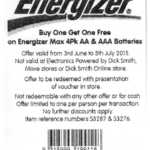 Energizer Max 4 Pack AA & AAA Batteries - Buy One Get One Free at Dick Smith