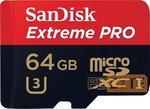 SanDisk Extreme Pro MicroSD 64GB - $69.95 (or $49.95 with Amaysim Voucher) @ PC Byte eBay