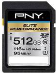PNY Elite Performance 512GB SDXC UHS-I, U3 SD Card USD $205.04 (~AUD $298) Delivered @ Amazon