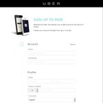 $15 off for New UBER users