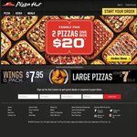 3 Medium Pizzas for $13, Free Garlic Bread with Large Pizza Purchase @ Pizza Hut Mount Waverley VIC