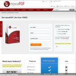 NovaPDF Lite 8 - Free, Regular Price $29.99 USD - Windows Deal