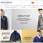 $50 off Orders $200 or More (+Free Shipping) @Moss Bros Suits