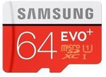 Samsung EVO+ MicroSD Card 64GB $28.95 Delivered @ PC Byte eBay