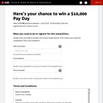 Win $10,000, $5,000 or $2,500 Cash from NAB (NAB Customers - Make 6+ BPAY Payments)