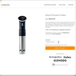 Anova Precision Cooker Bluetooth $174 | Bluetooth+Wi-Fi $194 Including Shipping @ Anova Culinary