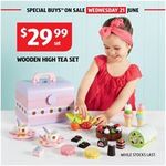 aldi wooden high tea set