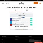 Win a Bacon Seasoning Four Pack from Delicou - July Giveaway