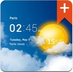 Transparent Clock Weather Pro for $0.20 Google Play