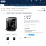 DeLonghi Fully Auto Coffee Machine $329.00 (Was $1,199.00) | Save 73% - Factory Refurbished