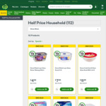 Household 1/2 Price Sale @ Woolworths (over 87 Products)