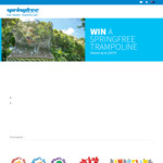 Win a Springfree Trampoline (R79 Compact Round) Worth $1,974 from Springfree