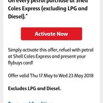 Flybuys/Coles Express: Save $0.10/L on Every Petrol Purchase (Excluding LPG and Diesel)