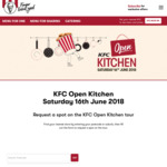KFC Open Kitchen with Free Lunch Sat 16/6/2018