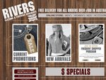 Rivers - Women Sandals $18, Mens Shoes $25 - Online and in-Store